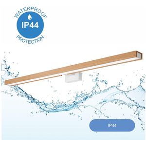 Brilagi-LED Badkamer spiegelverlichting WOODY MIRROR LED/15W/230V IP44 eiken/wit