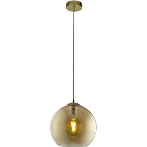 Searchlight - Hanglamp aan koord BALL 1xE27/60W/230V goudkleurig