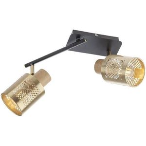 Redo 04-520 - Plafondlamp BASKET 2xE27/42W/230V brons