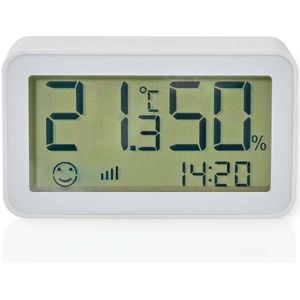 Nedis SmartLife Klimaatsensor - Zigbee 3.0 - Batterij Gevoed - Android / IOS - Wit