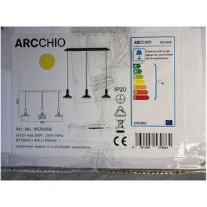 Arcchio - Hanglamp aan een koord JAIKA 3xE27/60W/230V