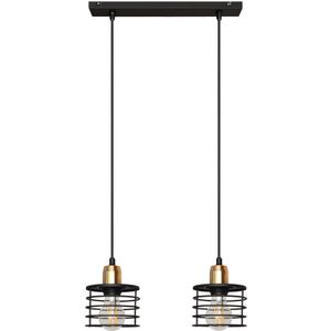 Hanglamp aan koord EDISON 2xE27/60W/230V