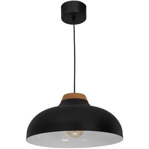 Zwarte Hanglamp aan een koord BURGOS 1x E27 / 60W / 230V