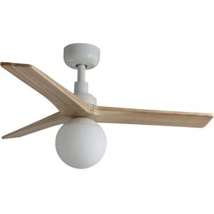 FARO 34281WT-11L KLIMS plafondventilator 1xE27/15W/230V dennenhout/wit pr. 92,5