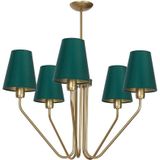 Hanglamp met vaste pendel VICTORIA 5xE27/60W/230V groen