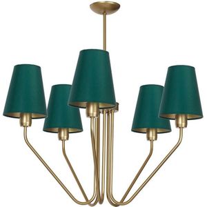 Hanglamp met vaste pendel VICTORIA 5xE27/60W/230V groen