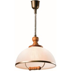 Hanglamp met trekkoord RAMONA 1xE27/60W/230V beige/bruin