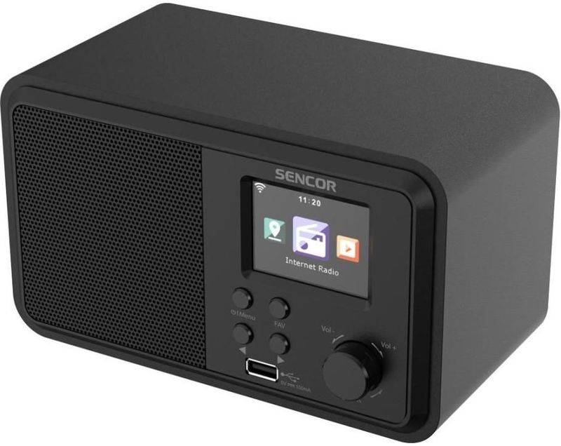 Sencor - SIR 5100WDB - Radio - Zwart - 4 Watt - FM, DAB+, WiFi, USB