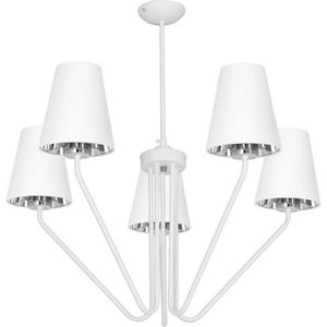 Hanglamp met vaste pendel VICTORIA 5xE27/60W/230V wit