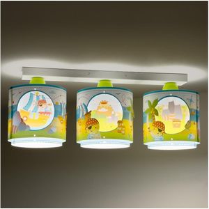 Dalber 60653 - Plafondlamp kinderkamer PIRAAT ISLAND 3xE27/15W/230V