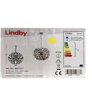 Lindby - Hanglamp aan een koord BJARNE 4xG9/33W/230V