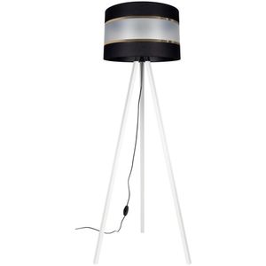 Staande lamp CORAL 1xE27/60W/230V wit/zwart/gouden