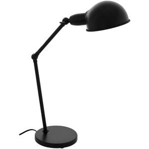 EGLO Exmoor - tafellamp - 1-lichts - E27 - zwart