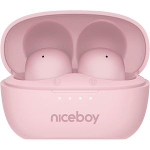 Niceboy Podsie 4 POP - Draadloze Oordopjes - Roze - 400 mAh + 2×40 mAh - IPX4
