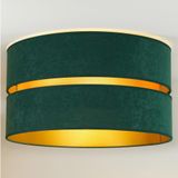 Duolla - Plafondlamp DUO 1xE27/40W/230V diameter 40 cm groen/goud