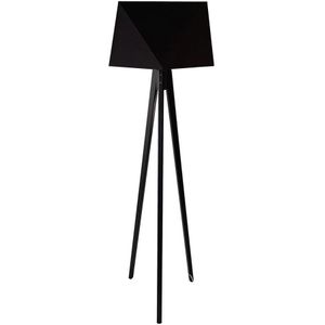 Staande Lamp BAKARO 1xE27/60W/230V wenge zwart