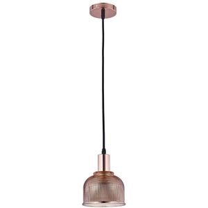 Klausen KL111066 - Hanglamp aan een koord REFLECT 1xE27/15W/230V koper/roze goud
