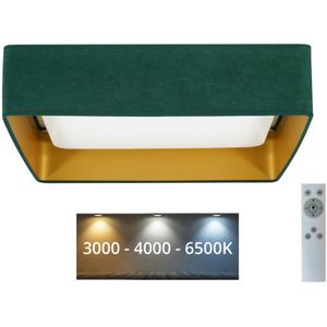 Brilagi - LED dimbaar licht VELVET SQUARE LED/24W/230V + AB groen