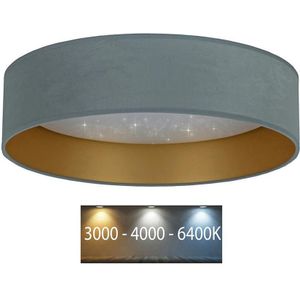 Brilagi - LED Plafondlamp VELVET STAR LED/24W/230V d. 40 cm  mint/goud