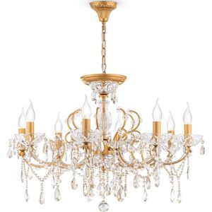 Maytoni DIA004-08-G - Hanglamp aan een ketting SEVILLA 8xE14/60W/230V