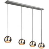 Trio - Hanglamp aan een koord FLETCHER 4xE14/40W/230V mat chroom