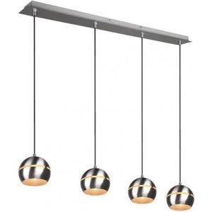 Trio - Hanglamp aan een koord FLETCHER 4xE14/40W/230V mat chroom