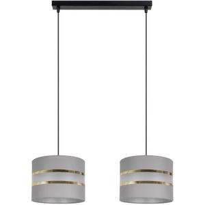 Hanglamp aan een koord CORAL 2xE27/60W/230V grijs