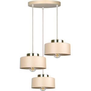 Hanglamp IGNIA met snoer 3xE27/60W/230V taupe