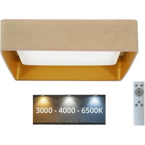 Brilagi - LED dimbaar licht VELVET SQUARE LED/24W/230V + AB beige