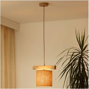 Brilagi - Hanglamp aan een koord FOREST 1xE27/15W/230V grenen/bruin