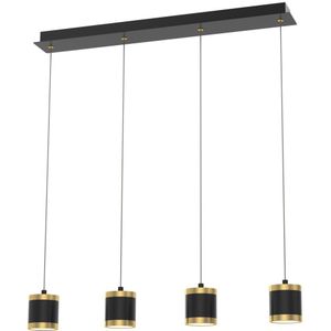 Wofi 7003-404-Dimbare LED hanglamp aan een koord TOULOUSE LED/34W/230V zwart/goud