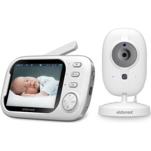 ELDONEX EBM-1010-WH - Babyfoon met 5V/2000 mAh monitor