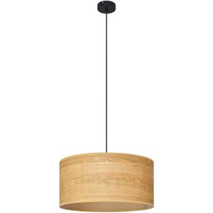 Hanglamp aan een koord ALBA 1xE27/60W/230V diameter 40 cm bruin/zwart