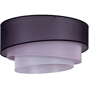 Duolla - Plafondlamp TRIO 3xE27/15W/230V diameter 60 cm zwart/roze/zilver