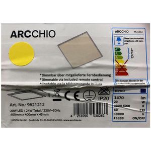 Arcchio - LED dimbare plafondlamp PHILIA LED/20W/230V 3000-6000K + AB