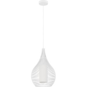 Eglo 900829 - Hanglamp aan een koord RAZONI 1xE27/40W/230V wit