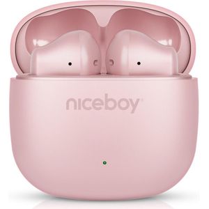 Niceboy Beans 4 POP - Draadloze oordopjes 200 mAh + 2x 30 mAh IPX4 roze