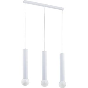 Hanglamp aan een koord TWISTER 3xE27/60W/230V wit
