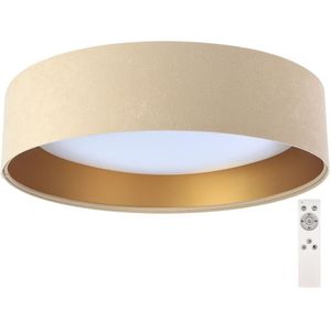 Dimbare LED Plafond Lamp SMART GALAXY LED/24W/230V beige/goud + AB