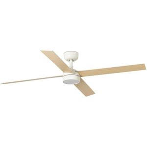 FARO 34355-1TW - LED dimbare plafondventilator RUDDER L 20W/230V wit/beige diameter 132 cm+RC