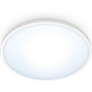 WiZ Plafonniere SuperSlim Wit - Slimme LED-Verlichting - Warm- Tot Koelwit Licht - Geintegreerd LED