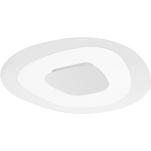 Linea Light LED-plafondlamp Antigua, wit / opaal, Hal, Modern, LED plafondlamp