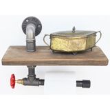 Asir - Pijphaak - Okkernoot Zwart - 31 x 22 x 14 cm