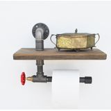 Asir - Pijphaak - Okkernoot Zwart - 31 x 22 x 14 cm