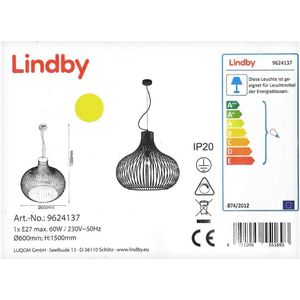 Lindby - Hanglamp aan een koord FRANCES 1xE27/60W/230V