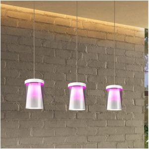 Eglo 901122-LED RGBW Dimbare hanglamp aan een koord CHIUSELLO-Z 3xLED/3,7W/230V wit