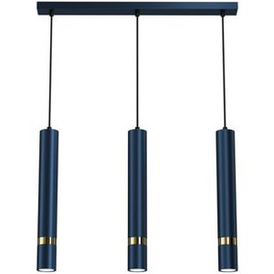 Brilagi - Hanglamp aan een koord POKER 3xGU10/25W/230V blauw