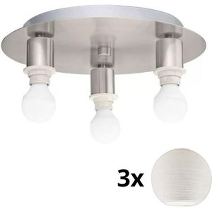Eglo - LED Plafondlamp MY CHOICE 3xE14/4W/230V chroom/wit