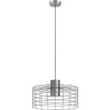 Eglo 43651 - Hanglamp aan een koord MILLIGAN 1xE27/40W/230V d. 48 cm zilver