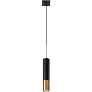 Sollux SL.0952 - Hanglamp aan een koord LOOPEZ 1xGU10/40W/230V zwart/goud